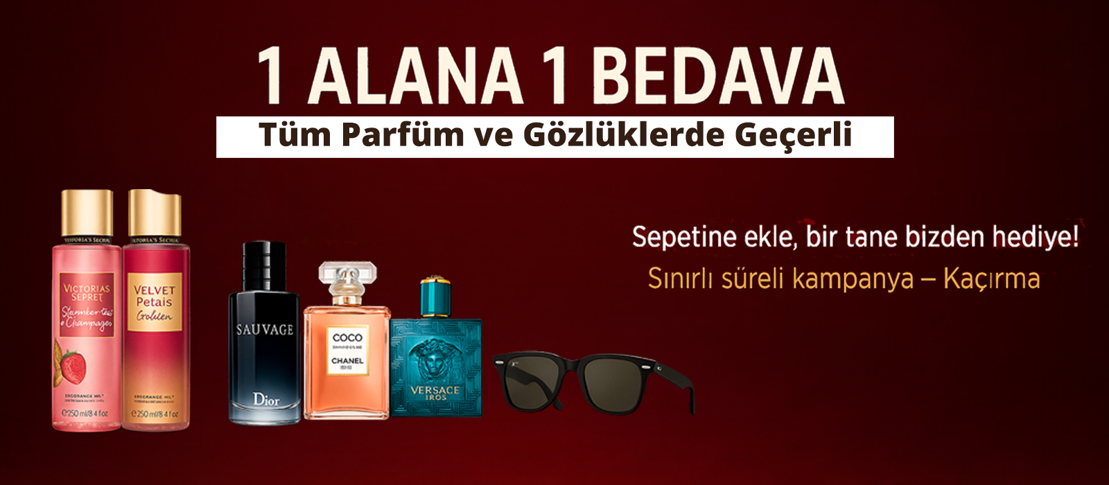 2 al 1 ödee parfüm & gözlük