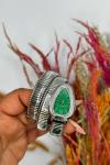 Bvlgari Gümüş - Yeşil Kadran Yılan Saat S612 