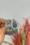 Bvlgari Gümüş Siyah Kadran Yılan Saat S617 