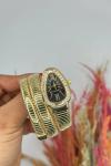 Bvlgari Gold Siyah Kadran Yılan Saat S616 Gold