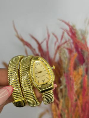 Bvlgari Gold -Gold Kadran Yılan Saat  S614