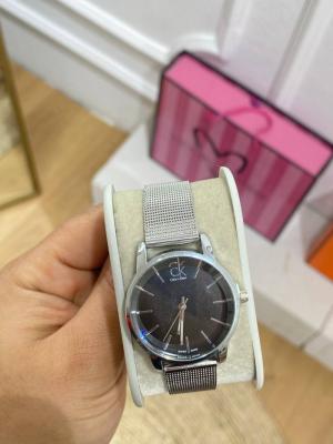 Calvin Klein Gümüş Hasır Kordon Unisex Kol Saati S567 