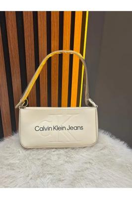Calvin Klein Sculpted Krem Baget Kadın Çanta VLT350U