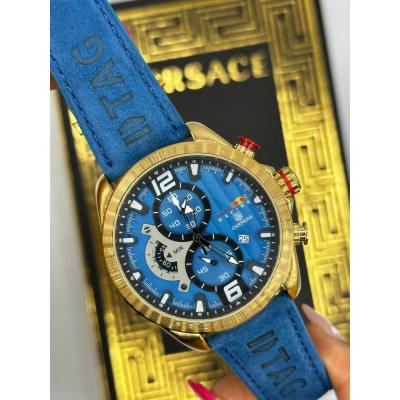 Carrra Tag Heuer Deri Kordon Mavi Kasa Erkek Saat S420