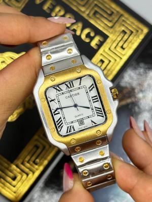 Cartier Beyaz Kadran Erkek Kol Saati S428