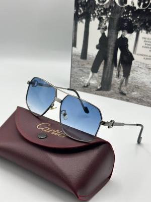 Cartier Gök Mavi İthal Erkek Güneş Gözlüğü G1632-VLL