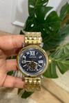 Cartier Gold Çelik Kordon Erkek Saat S539 