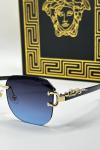 Cartier Mavi Cam Unisex Güneş Gözlüğü G1762-VLL Mavi
