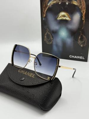 Chanel Taşlı Gold Çerçeve Siyah Kadın Güneş Gözlüğü  G1905