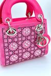 Christian Dior Lady Mini Satin Pembe Kadın Çanta VLT394
