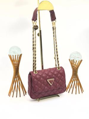 GUESS CAPİTONE CROSSBODY BAG BORDO Bordo