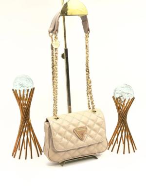 GUESS CAPİTONE CROSSBODY BAG BEJ Bej