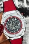 Hublot Çelik Kasa Deri Kordon Erkek Saat S463 