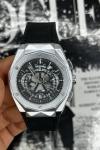 Hublot Çelik Kasa Deri Kordon Erkek Saat S490 