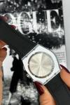 Hublot Çelik Kasa Deri Kordon Erkek Saat S490 