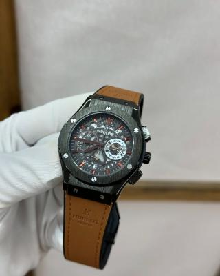 Hublot Kahvrengi Deri Kordon Krono Erkek Saat | S701-VLL