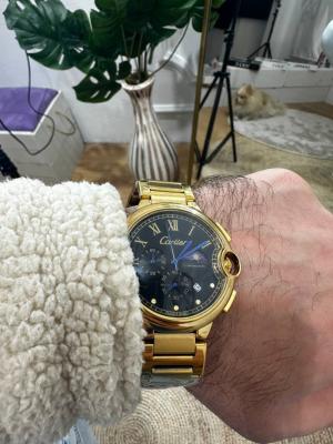 Kampanya Ürünü  Cartier Gold Çelik Erkek Kol Saati  S533 Gold