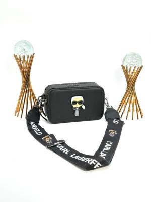 KARL LAGERFERD SNAPSHOT WITH BAGS BLACK Siyah