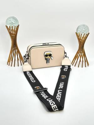 KARL LAGERFERD SNAPSHOT WITH BAGS BEJ Bej