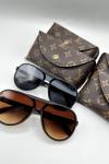 Louis Vuitton İthal Erkek Güneş Gözlüğü G1517-ILY Kahverengi