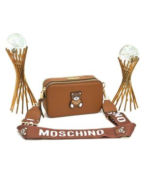 MOSCHINO SNAPSHOT WITH NEW BAG BLACK Kahverengi