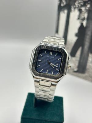 Patek Philippe Gümüş Mavi Kadran Erkek Kol Saat S807-VLL