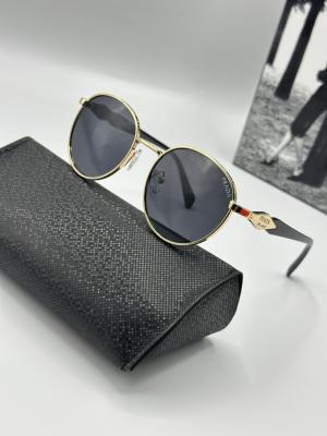 Prada Gold Çerçeve Siyah Cam Unisex Güneş Gözlüğü  G2014-VLL