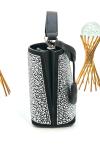 PRADA PANİER CRYSTAL SATİN BAG NEW MODEL BLACK Siyah
