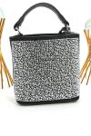 PRADA PANİER CRYSTAL SATİN BAG NEW MODEL BLACK Siyah