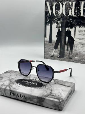 Prada Siyah-Kırmızı İthal Unisex Güneş Gözlüğü G1835-VLL