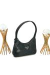 PRADA WİTH CRYSTALS MİNİ BAG BLACK Siyah