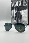 Rayban Damla Siyah Cam Siyah Çerçeve Erkek Güneş Gözlüğü G1341 Siyah