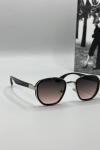 Rayban Gümüş Çerçeve Mürdüm Cam Unisex Güneş Gözlüğü G1349 Siyah
