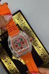 Richard Mille ChronoGraph Turuncu Mavi Erkek Saat S499 