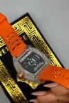 Richard Mille ChronoGraph Turuncu Mavi Erkek Saat S499 
