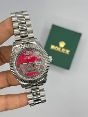 Rolex Datejust Kırmızı Kadran Erkek Kol Saat S909