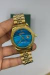 Rolex Datejust Gold Mavi Kadran Erkek Kol Saat S918