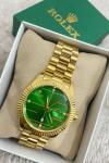 Rolex Gold Yeşil Kadran Erkek Kol Saati S577 
