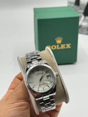 Rolex Gümüş Beyaz Kadran Kadın Saat | S722-VLL