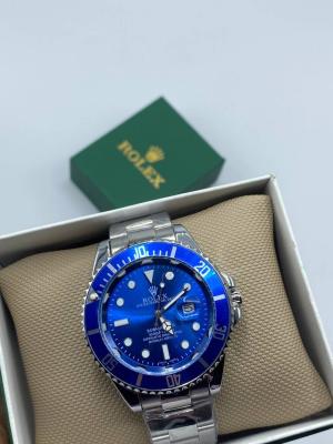 Rolex Submariner Gümüş Mavi Erkek Kol Saati S603 