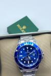 Rolex Submariner Gümüş Mavi Erkek Kol Saati S603 
