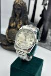 Rolex Taşlı Gümüş Saat S356 