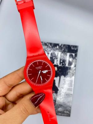 Swatch Kırmızı Unisex Saat S121 