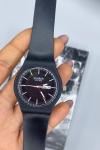 Swatch Silikon Kordon Siyah Unisex Saat S135 
