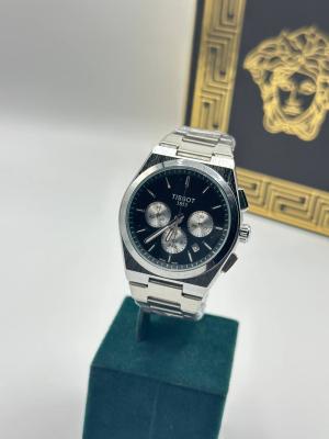 Tissot Siyah Kadran Gümüş Crono Erkek Kol Saat S785