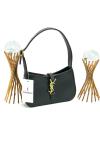 YVES SAINT LAURENT LE 5 Â 7 SHOULDER BAGS BLACK Siyah